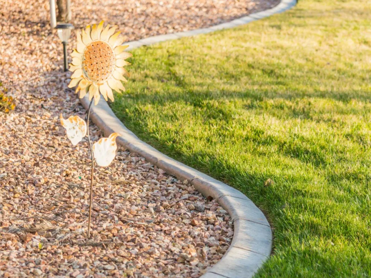 Decorative concrete curbing project 3